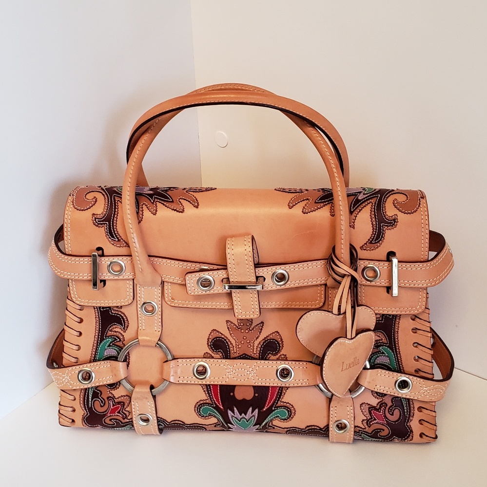 Luella Tan Medium Gisele cowgirl Handbag purse